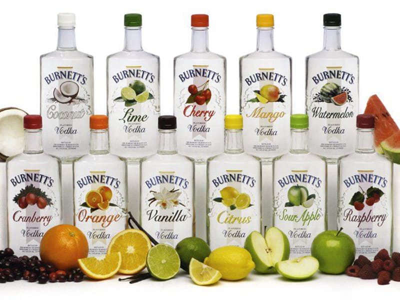 Burnett's Vodka Flavors
