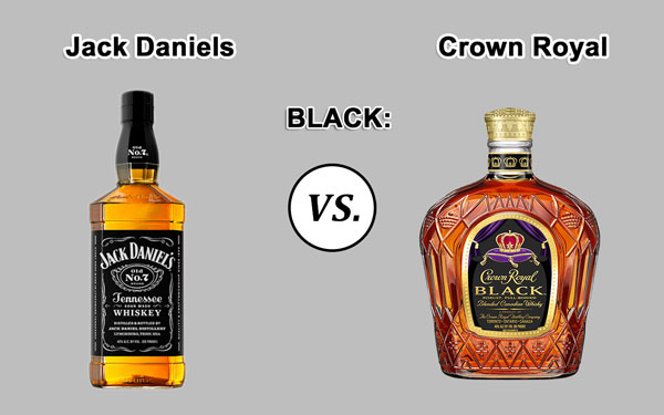 Jack Daniels Black Whiskey vs. Crown Royal Black